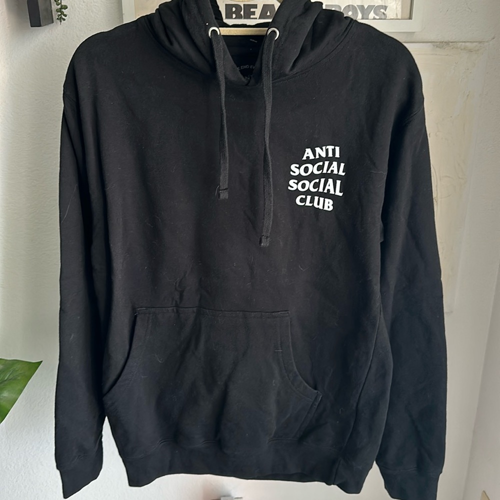 Anti social social club kkoch floral butterflies hoodie. Size small